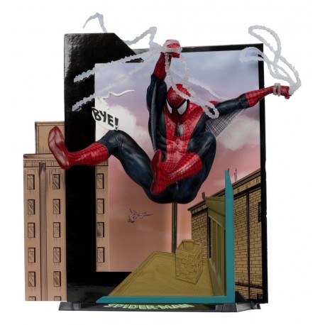 Estatua PVC Spider-Man 18 cm con diorama de Marvel