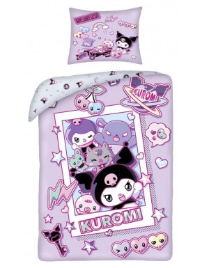 Funda nórdica Sanrio Kuromi Ver. 2 en tonos lila