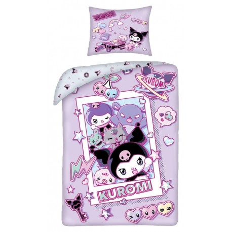 Funda nórdica Sanrio Kuromi Ver. 2 en tonos lila
