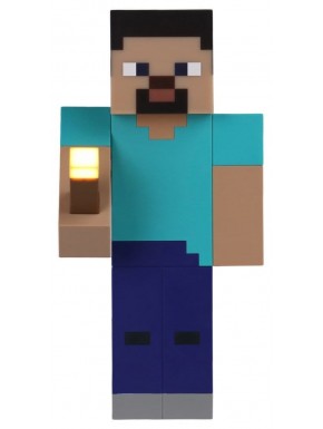 Lámpara de Steve de Minecraft con antorcha
