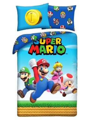 Funda nórdica Super Mario para cama individual