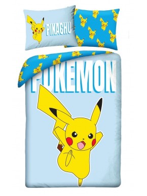 Funda nórdica azul de Pokémon con Pikachu
