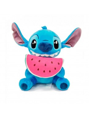 Peluche Stitch con sandía de Disney, 25 cm