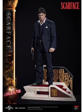Estátua em escala 1/4 de Tony Montana de Scarface