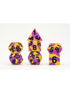 Dados FanRoll Bandeira Intersexo Pride em roxo e amarelo