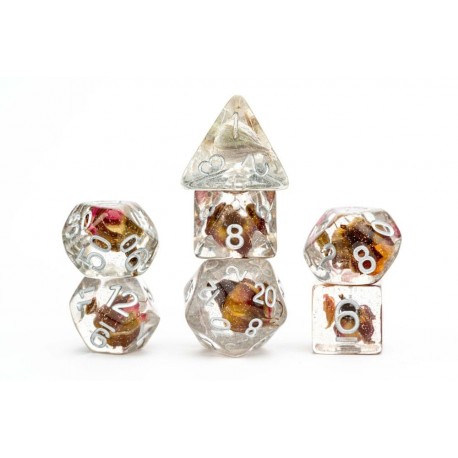 Ensemble de dés FanRoll Rose haute qualité pour jeux de rôle