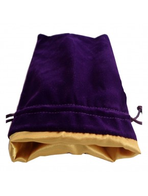 Sac à dés en velours violet et doré de FanRoll