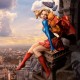 Estátua da Super Girl de 25 cm da DC Comics