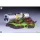Diorama de las Tortugas Ninja con barril radioactivo y LED