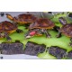 Diorama de las Tortugas Ninja con barril radioactivo y LED