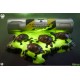 Diorama de las Tortugas Ninja con barril radioactivo y LED