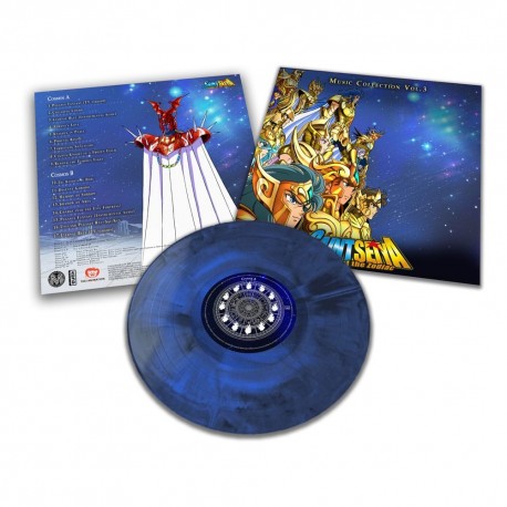 Vinil azul Saint Seiya Music Collection Vol. 3