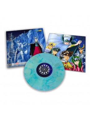 Vinil Saint Seiya Vol. 6 azul com personagens na capa