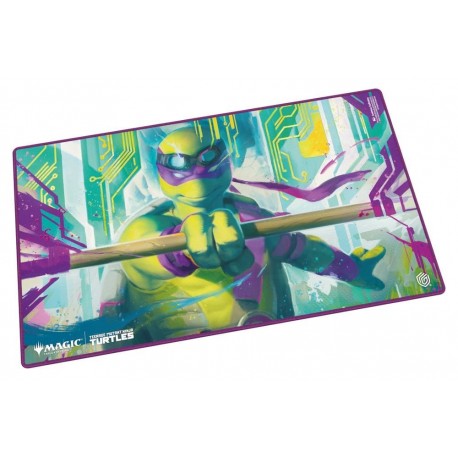 Tapis de jeu avec Donatello de Magic: The Gathering et Tortues Ninja