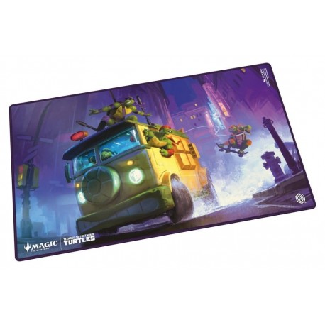 Tapis de jeu Tortues Ninja avec Turtle Van Ultimate Guard