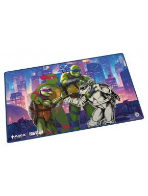 Tapis de Jeu MTG avec illustrations des Tortues Ninja