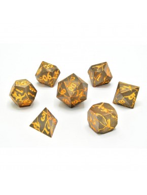 Ensemble de dés métalliques CritStones Marred Midas