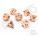 Conjunto de dados poliédricos de metal Pink Blossom