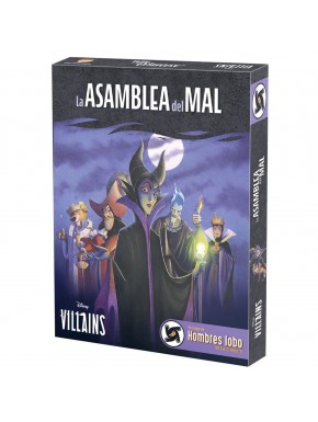 Caixa e cartas do jogo Disney Villains A Assembleia do Mal