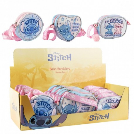 Bolso bandolera Disney Stitch multicolor con diseño Ohana