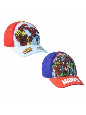 Casquette Avengers avec Spiderman et Iron Man