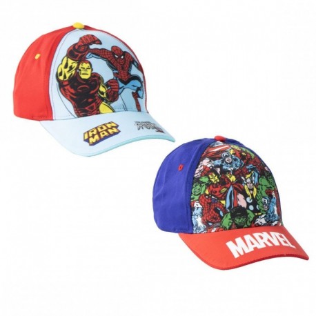 Casquette Avengers avec Spiderman et Iron Man