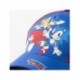 Casquette Sonic bleu et rouge avec impression de personnages