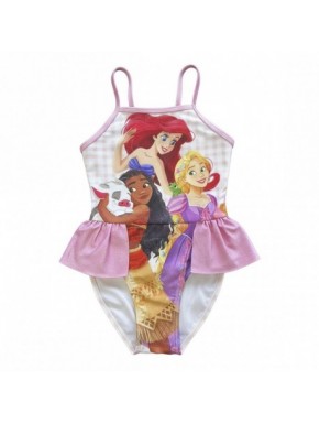 Maillot de bain filles Princess Ariel avec volants roses