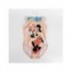 Maillot de bain Minnie Mouse couleur pêche avec pois blancs