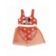 Bikini Minnie orange avec cœurs pour fille