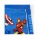 Boxer de bain bleu Avengers avec Captain America et Iron Man