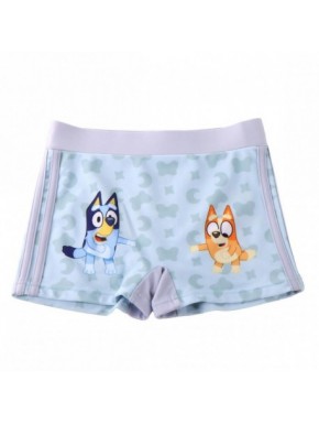Boxer de bain bleu clair avec personnages Bluey