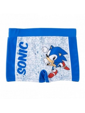 Boxer de bain bleu Sonic pour enfants