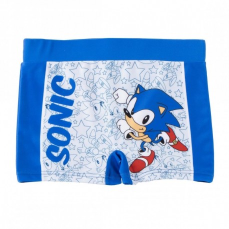 Boxer de bain bleu Sonic pour enfants