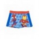 Boxer de bain bleu avec Spiderman et Iron Man