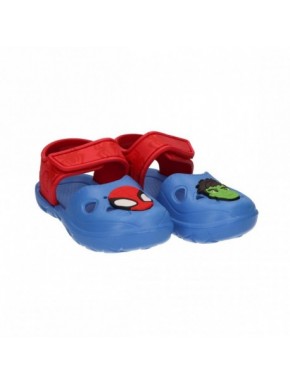 Sandalias de playa Spidey para niños en azul y rojo