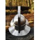 Casco de gladiador tracio de acero con adornos de latón