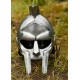 Casque gladiateur Maximus, acier avec doublure cuir