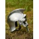 Casque gladiateur Maximus, acier avec doublure cuir