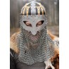 Casque Viking à Visière avec Camail, Acier 1.2 mm