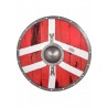 Bouclier Viking Bjornir LARP, 60 cm, rouge et blanc