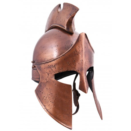 Casco griego de Themistocles en acero con acabado bronce