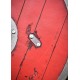 Escudo Viking Skjaldar vermelho LARP 60 cm