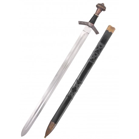 Espada Excalibur histórica de Windlass con vaina de cuero