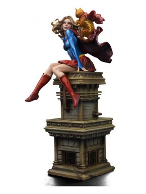 Estátua da Super Girl de 25 cm da DC Comics