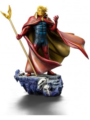 Estátua de Adam Warlock da Marvel com base rochosa