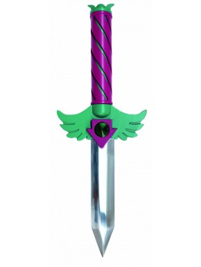 Réplique poignard Squid Game avec poignée violette et garde verte