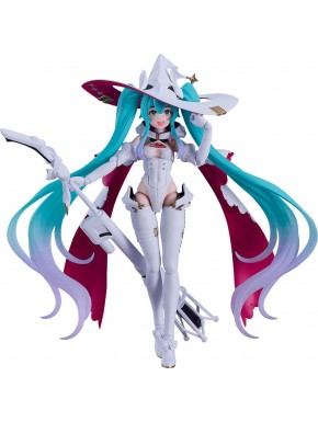 Figure articulée de Racing Miku 2024 avec plusieurs accessoires