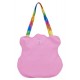 Bolsa rosa Cheer Bear de Care Bears con asas arcoíris