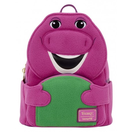 Mochila Mini Barney en lila y verde por Loungefly